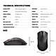 FANTECH BLACK WGC5S Wireless Rechargeable Gaming Mouse