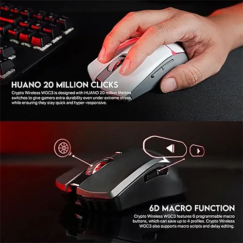 FANTECH WGC3 CRYPTO Wired And Wireless Gaming Mouse
