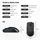 FANTECH WGC3 CRYPTO Wired And Wireless Gaming Mouse