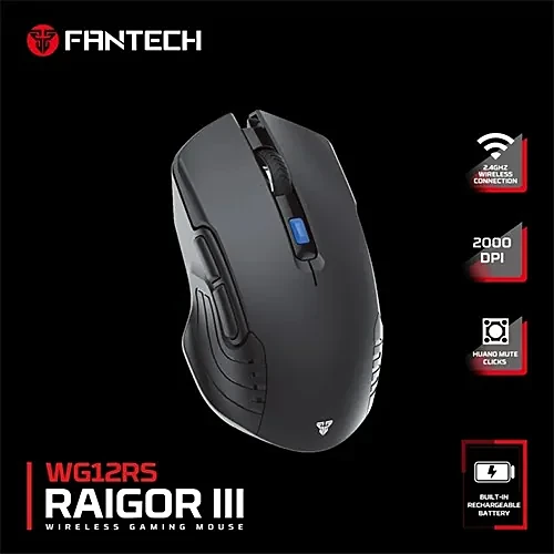 FANTECH WG12RS Raigor III Wireless Gaming Silent Mouse