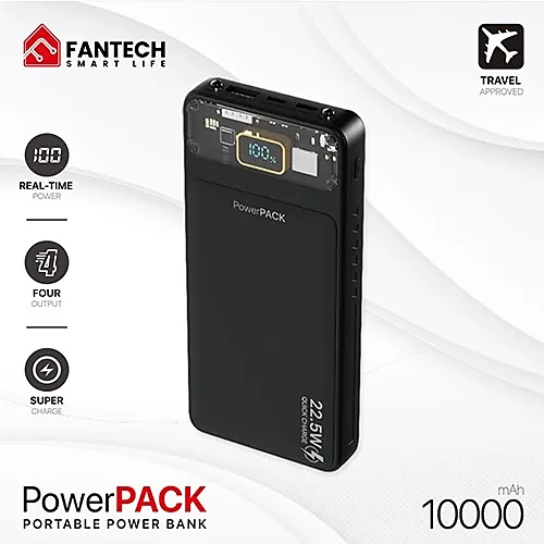Fantech T1 10000 mAh Mini with Fast Charging Power Bank