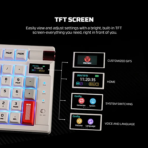 FANTECH MK918 ATOM PRO79 Tri-Mode Wireless Mechanical Keyboard